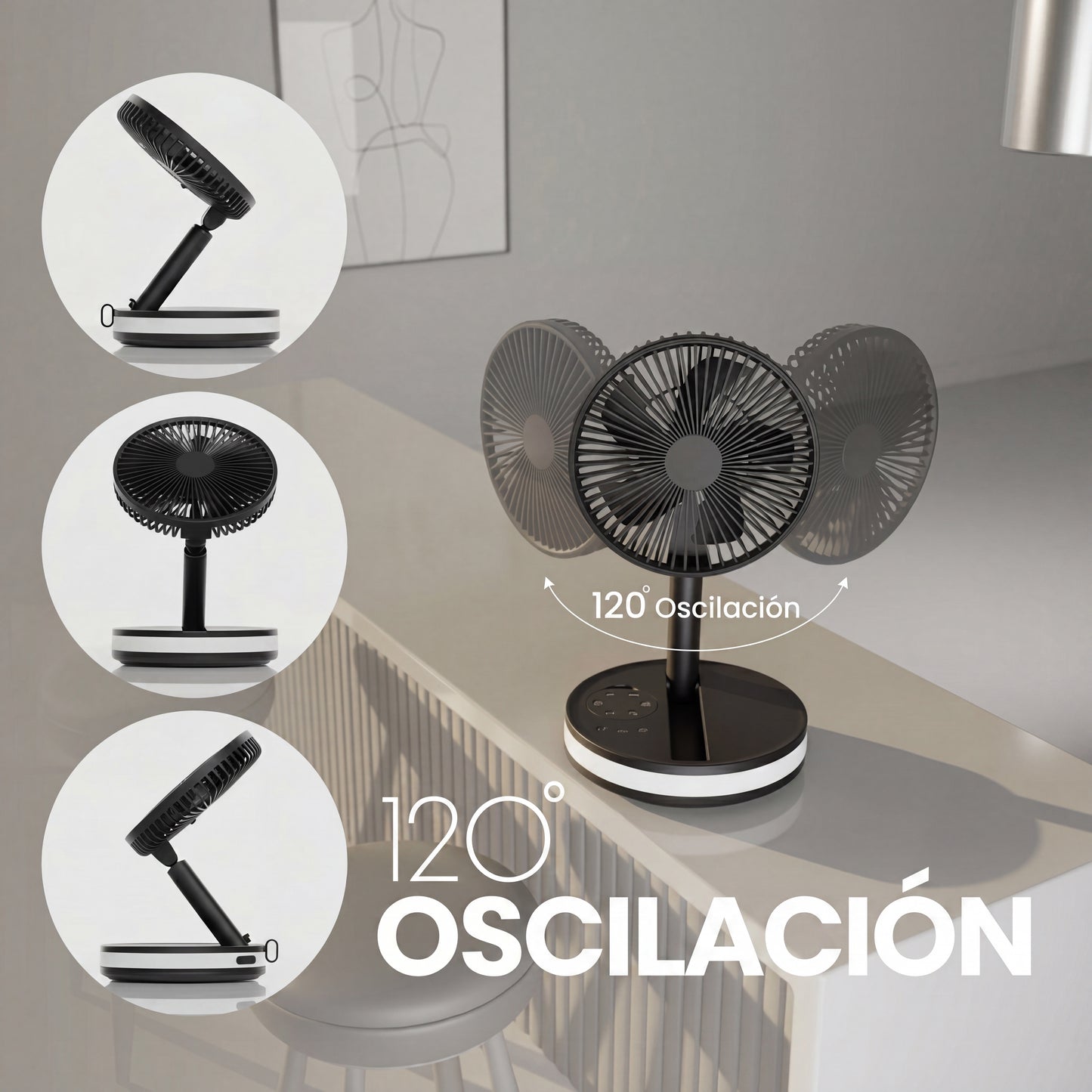 Ventilow -Ventilador Plegable Portátil